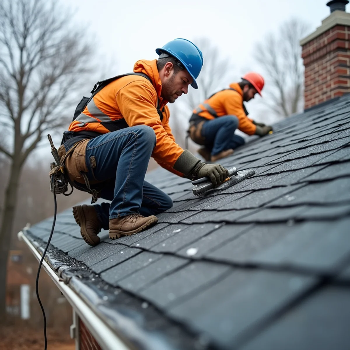 New architectural asphalt shingle roof installed on a Dorchester home in Boston, MA