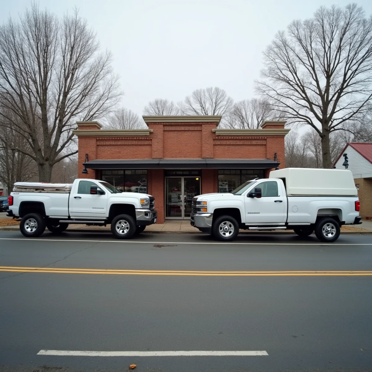 All Pro Phoenix Roofing shop and trucks in Danvers, MA