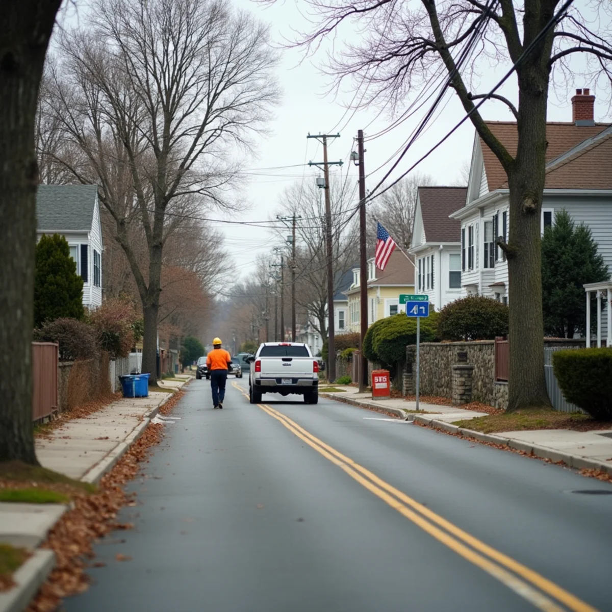 Typical Arlington, MA street showing the local roof types All Pro Phoenix Roofing works on