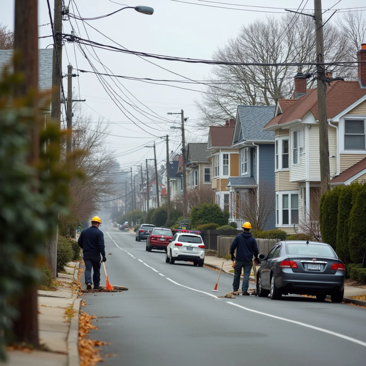 Typical Chelsea, MA street showing the local roof types All Pro Phoenix Roofing works on