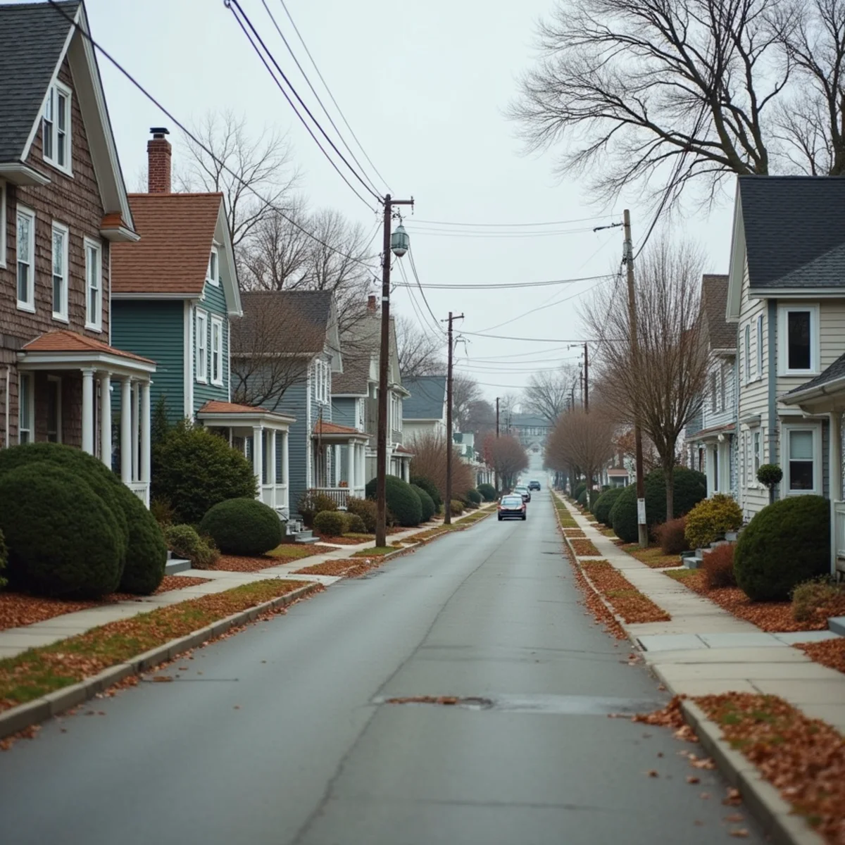 Typical Ipswich, MA street showing the local roof types All Pro Phoenix Roofing works on