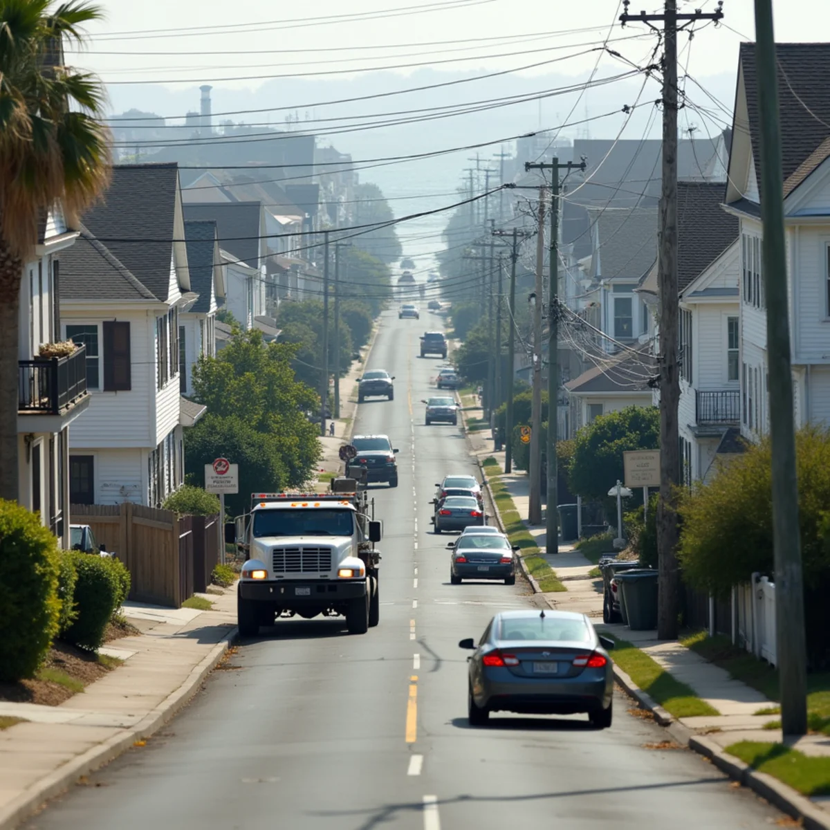 Typical Lynn, MA street showing the local roof types All Pro Phoenix Roofing works on