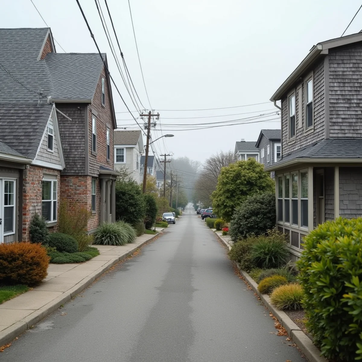 Typical Marblehead, MA street showing the local roof types All Pro Phoenix Roofing works on
