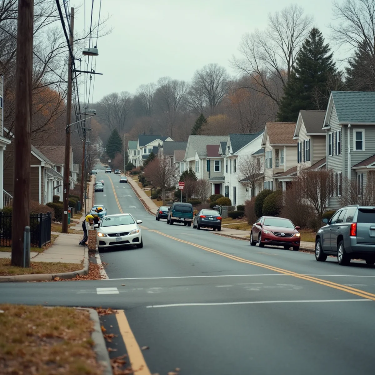 Typical Medford, MA street showing the local roof types All Pro Phoenix Roofing works on